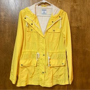Old Navy Waterproof Yellow Raincoat Size M